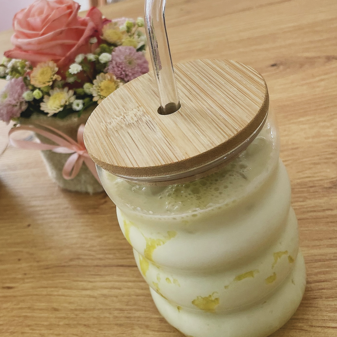 Matcha Latte Café Krümel
